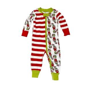 Hanna Andersson Grinch Footless Sleeper PJs 6-12m